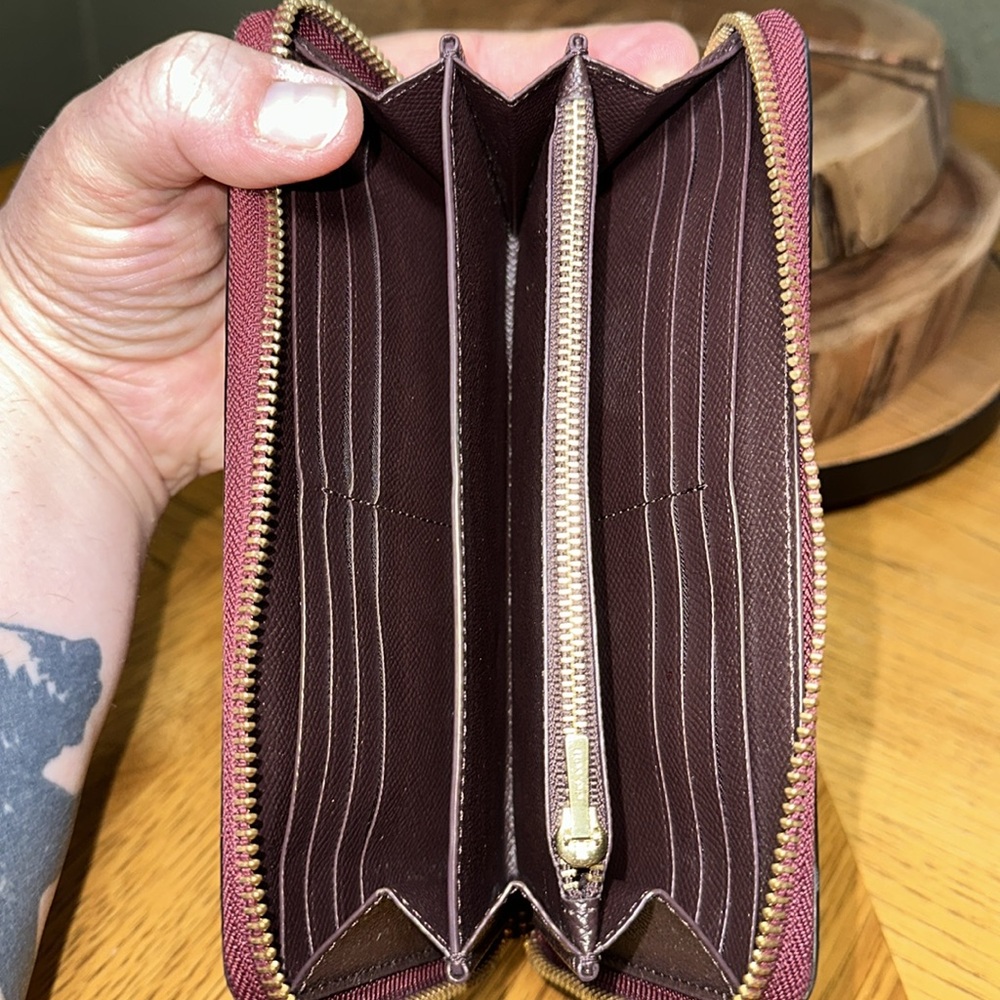 COACH Long Zip Around Wallet - Picture 11 of 16